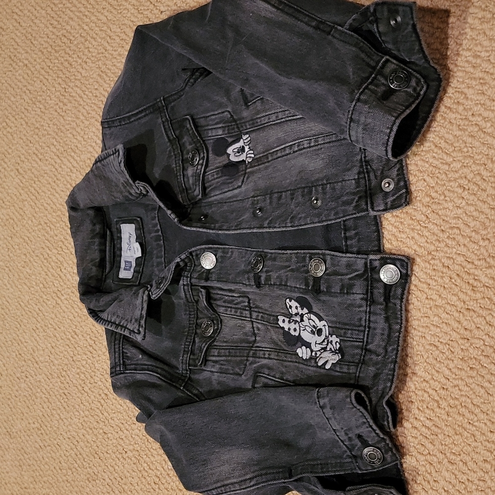 GAP Kids Disney Black Jean Jacket
